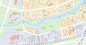 38 GRÖNSTRATEGI FÖR ÖREBRO KOMMUN Exempel på olika bredder för befintliga stråk och parker i Örebro idag Hur brett behöver ett grönområde runt en gång- och cykelväg vara för