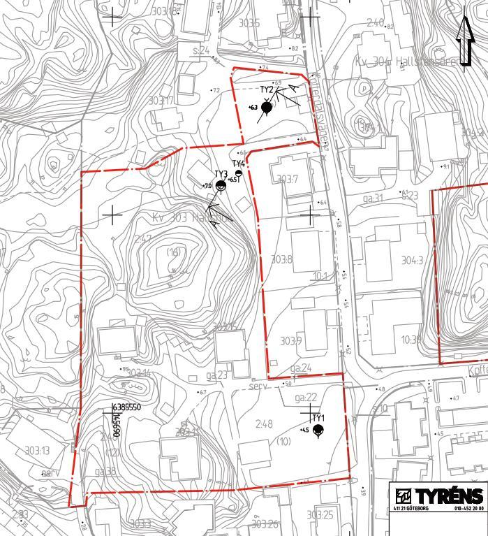 4 Geotekniska förhållanden 4.1 Topografi Aktuella fastigheter är belägna strax norr om Vidsundsvägen och väster om Kofferdalsvägen, se Figur 3.