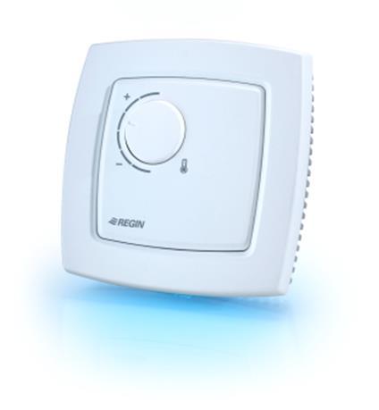 nr. Q101299) Bortaläge Inställningsknappar Menyval Fjärrpanel Med display är den mest avancerade fjärrpanelen. Även denna innehåller en temperaturgivare och kan därmed användas som rumstermostat.