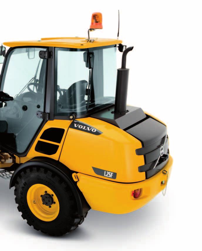 Se mer, gör mer Extra stark arbetsbelysning ger extra ljus vid arbete i mörker. Kraftfull Volvo-motor Enastående prestanda med godkända utsläpp.