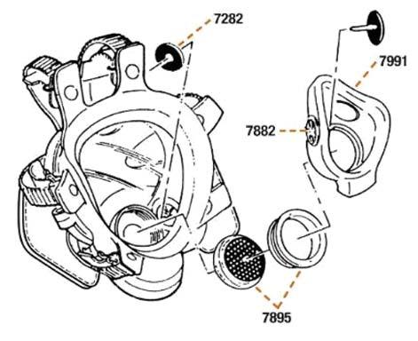 7907S 3M Helmaskstomme Reservdelar 6895F