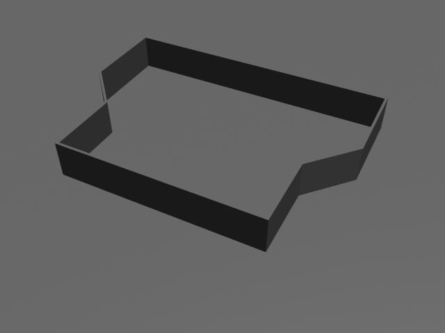 4.4 Importera DWG-fil till 3ds Max DWG filen som jag skapade importeras nu till 3ds Max. I version 8 av 3ds Max som jag använder fungerar importeringen bra och jag stöter inte på några problem.