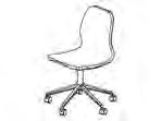 Stapelbar: stol med 4 ben ARCA, 4 ben och armstöd ARCC (4 st), stol med