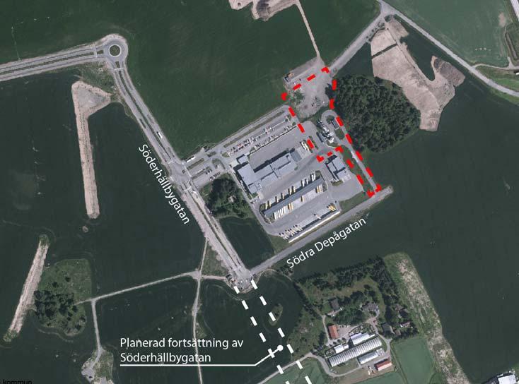 Trafik Den flytande gas som kommer att användas, transporteras med lastbil till depån.