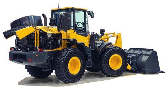 Enkelt underhåll Komatsu CARE är ett kostnadsfritt underhållsprogram för Komatsus kunder och det medföljer som standard till alla Komatsus nya, EU steg IIIB-anpassade
