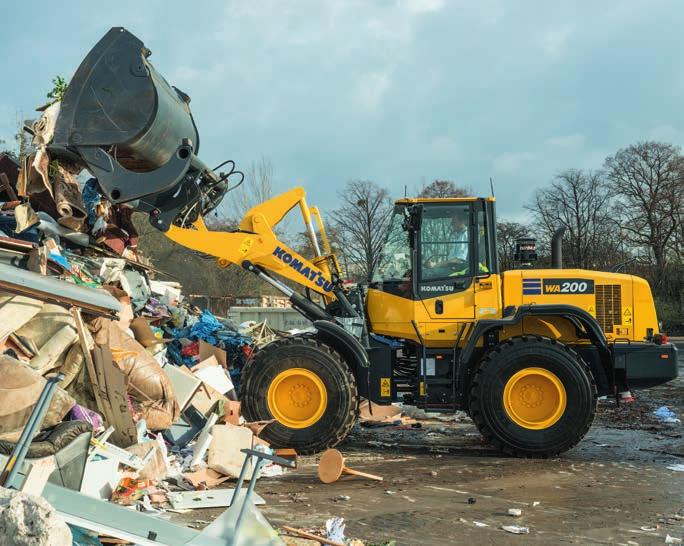 Skräddarsydda lösningar Skräddarsydda applikationer Komatsus hjullastare, i kombination med ett brett sortiment av genuina Komatsu redskap, erbjuder den perfekta lösningen för varje industrisektor.