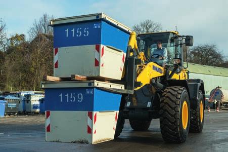 Materialet kan transporteras med högre hastigheter med