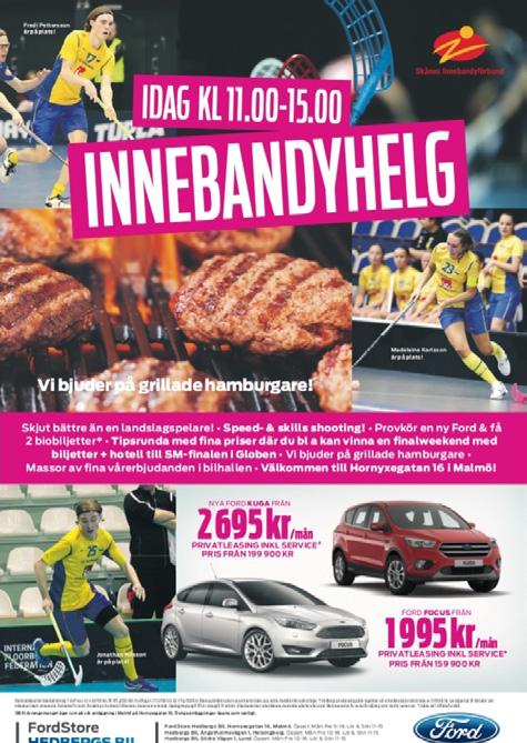 Efter att Ford Kuga blivit officiell bil inom Svensk Innebandy så kändes det naturligt för oss som Skånes ledande Ford-återförsäljare att ingå ett regionalt samarbete med Skånes Innebandyförbund,