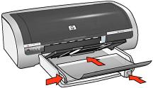 OH-film riktlinjer Använd HP premium inkjet-oh-film för bästa resultat. Inmatningsfackets kapacitet: Högst 20 ark förbereda en utskrift 1. Ta bort allt papper ur inmatningsfacket. 2. Skjut pappersstödet så långt det går åt vänster.