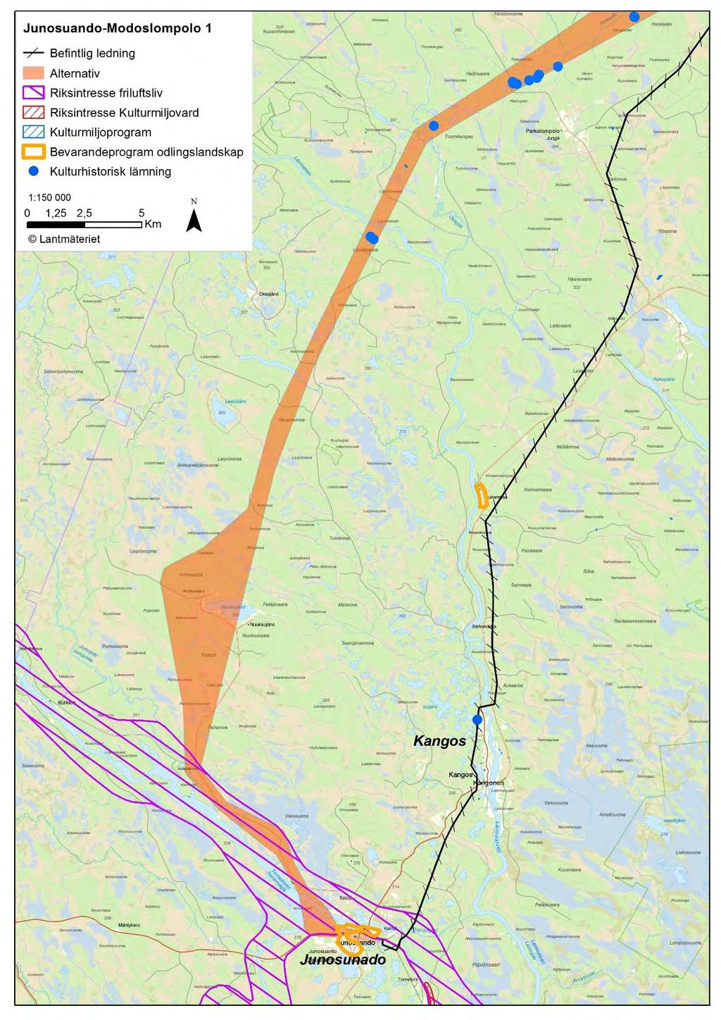 Miljökonsekvensbeskrivning till ansökan om nätkoncession Figur 11.