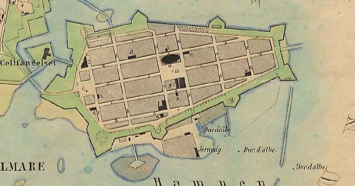 Samhällsbyggnadskontoret Planbeskrivning 10(30) Kalmars historiska kärna etablerades under mitten av 1600-talet efter flytten från den medeltida staden väster om slottet.