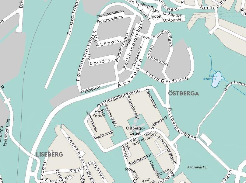 Planområdets läge och omfattning Tjänsteutlåtande Sida 3 (13) Planområdets läge i stadsdelen Planområdet är beläget i norra delen av Östbergahöjden, som angränsar till Liseberg, Årsta