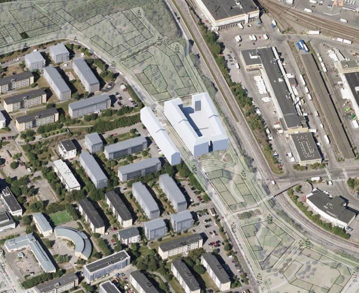 Sida 9 (13) 3D-volymerna visar en möjlig utformning av tillkommande bebyggelse inom planområdet.