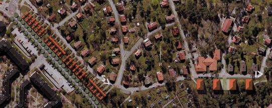 Delområde 3, Dalgårdsvägen s Programmet föreslår två områden för bebyggelse vid Dalgårdsvägen.