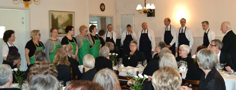 Den samspelta festpersonalen : Brigitte Backström, Jaana Laine, Solveig Backström, Nina Eriksson, Marja Rosenberg, Mona Jonsson, Lilly Karlsson, Matti Räsänen, Svante Johansson, Göran Westerlund,