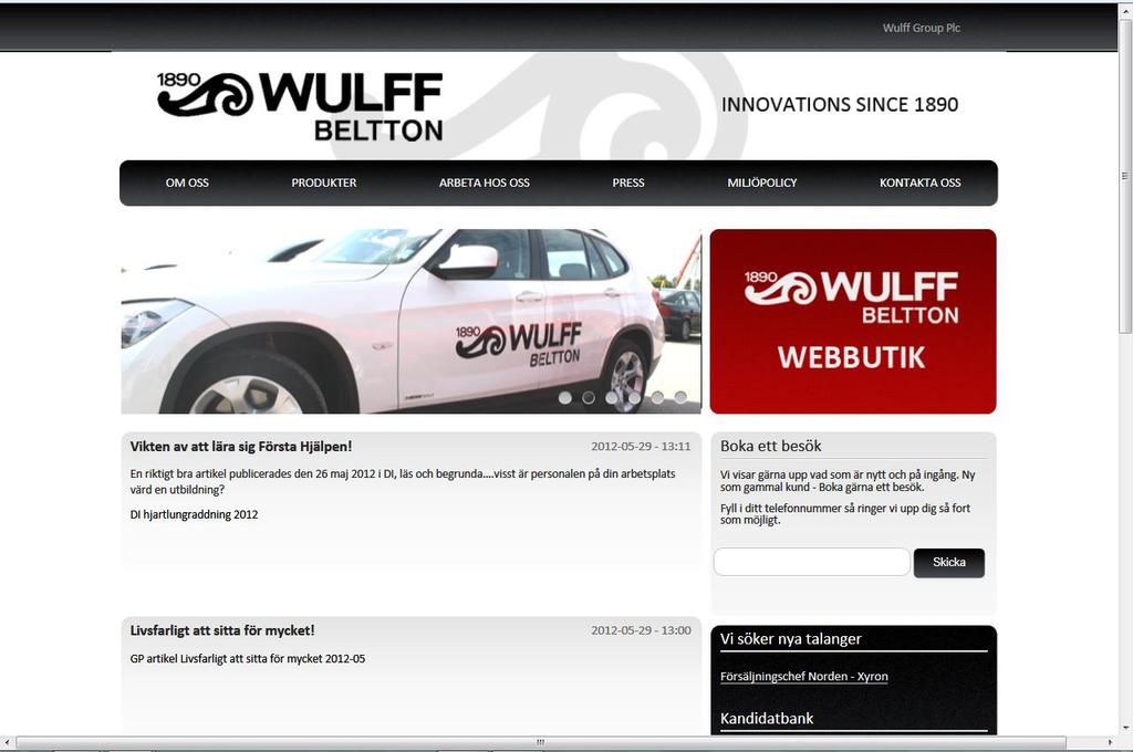 Wulff Belttons externa