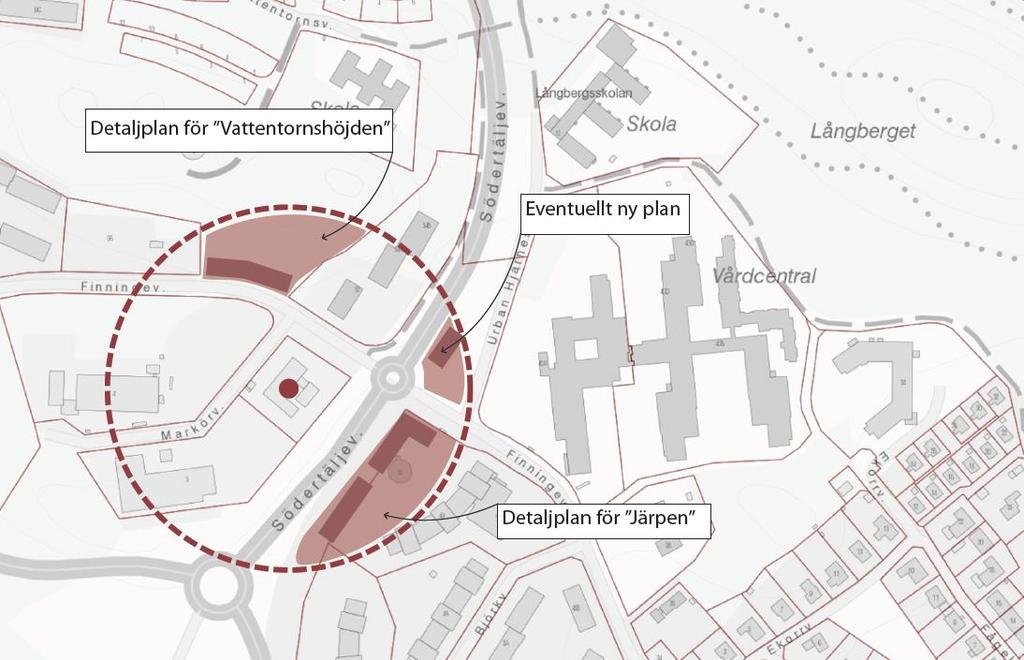 RISKUTREDNING 2016-08-23 9 (28) 3 Områdesbeskrivning Berört område är beläget vid infartsvägen till Strängnäs stad, se Figur 4. Området är delvis bebyggt.