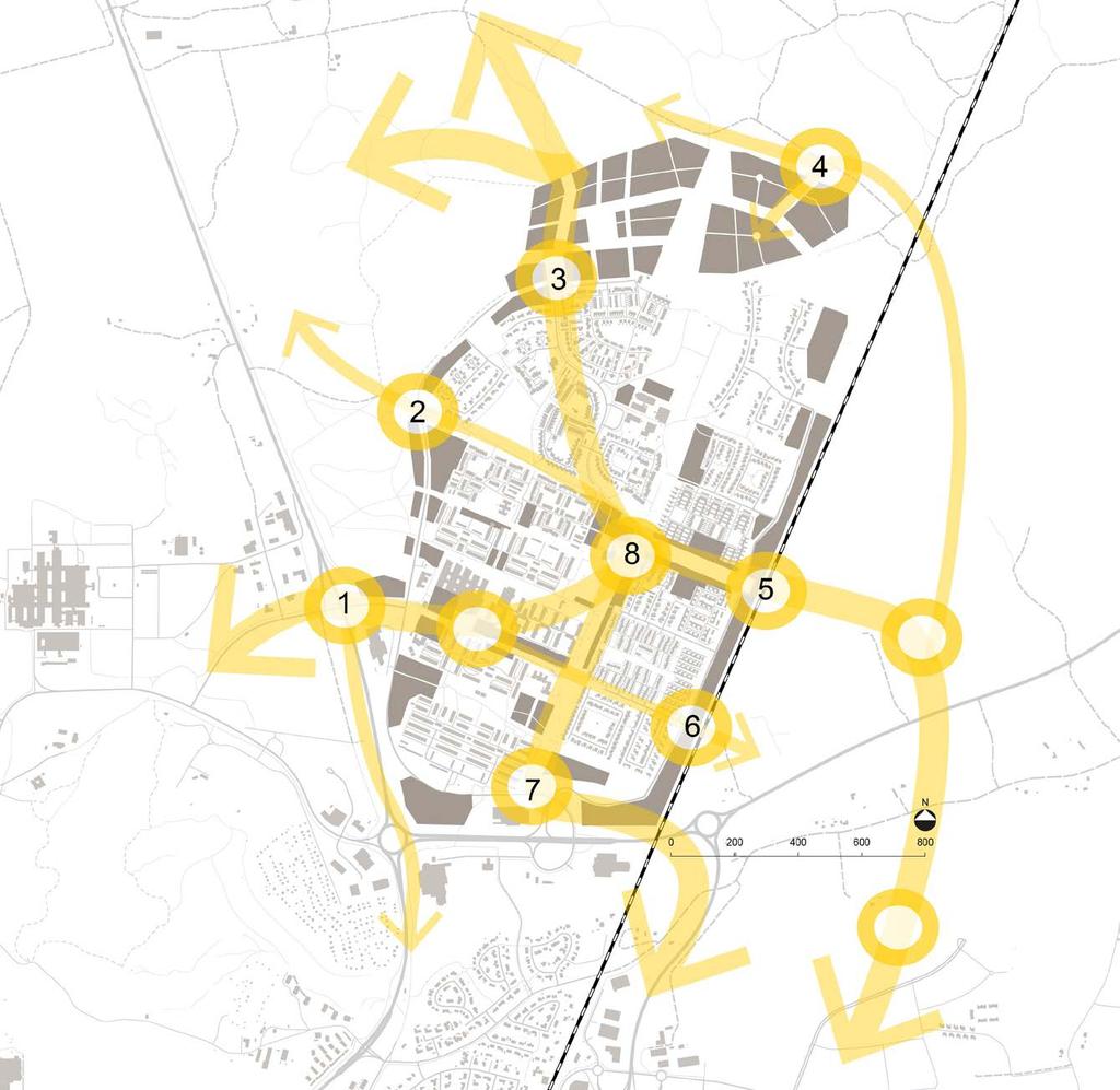 Genom att öka flödet genom stadsdelen synliggörs områdets kvaliteter, attraktivitet och mångfald vilket skapar förutsättningar för både fysisk och social integration.