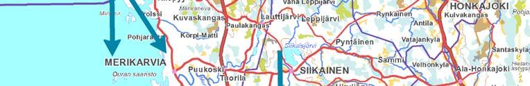 I Sydösterbotten koncentrerar sig tranornas flytt vanligtvis till den västra sidan av riksväg 8.