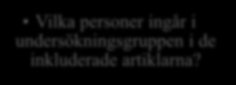 inkluderade artiklarna? Pressentation av den metodologiska aspekten Figur 1.