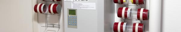 Rördragning från tömningscentral till anaerobodling sker i kulvert. Väte (hydrogen) får en egen lokal försörjning via en generator placerad vid gaskromatograf, detta system ingår i utrustning.