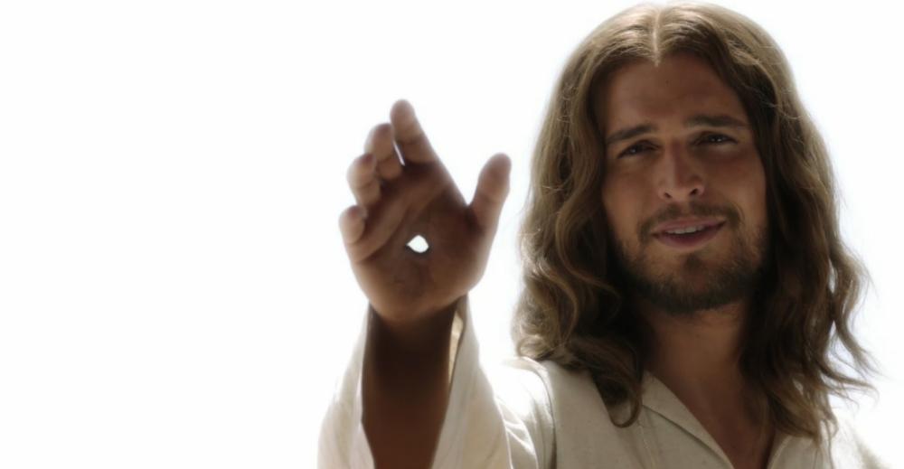 MEN GENAST TALADE JESUS TILL DEM OCH SADE:
