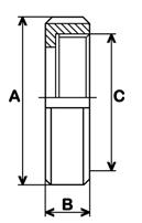 Svetsnippel, special - DIN/SMS Ansl. DxT A B Artikelnr. 15 18.0 1.0 4 1/8" 21 0350-DIN015/18 25 25.0 1.2 52 1/6" 29 0350-DIN025/25 40 38.0 1.2 65 1/6" 33 0350-DIN040/38 50 51.0 1.2 78 1/6" 35 0350-DIN050/51 65 63.