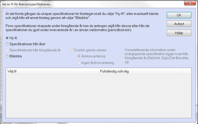När du har valt att gå över med inventarieuppgifterna från Hogia Ekonomi kommer aktuella bokslutsspecifikationer för inventarierna, med aktuella uppgifter, att skapas med automatik.