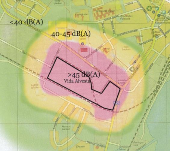 VIDA Alvesta AB VIDA Alvesta AB bedriver tillståndspliktig verksamhet cirka 350 meter sydväst om planområdet.