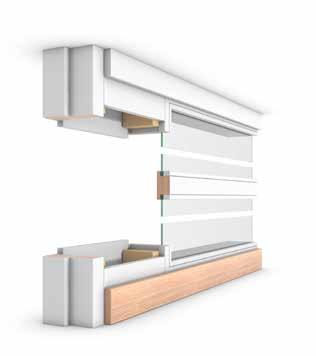 FLEX WOODLINE PRODUKT BESKRIVNING UTFÖRANDE Modulbyggda glaspartier med karm, även för offentliga miljöer. Glaspartier med karm i valfri NCS-kulör eller fanér. Kan utföras med spröjs.