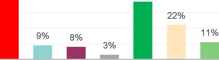 Verksamhet som 70% 60% 50% 40% 30% 22% 20% 10% 0% 40% 38% 5% 38% 37% 11% X».<?