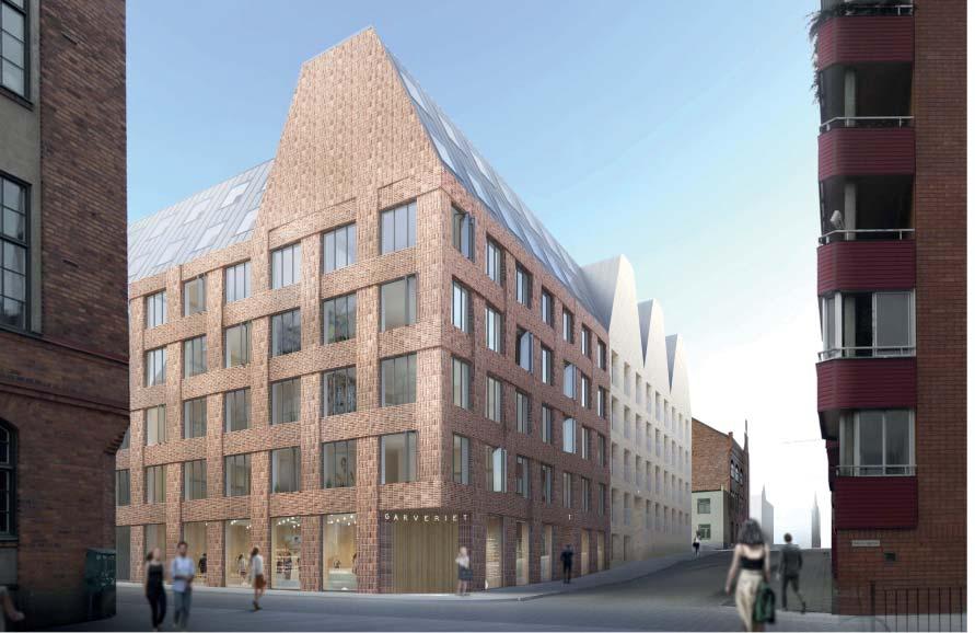 Markanvisningstävling för kvarteret Garvaren Trio Förslagsställare: Mannerssons Fastighets AB i samarbete med Tham & Videgård Arkitekter Ett förslag som hämtar inspiration från den omgivande stadens