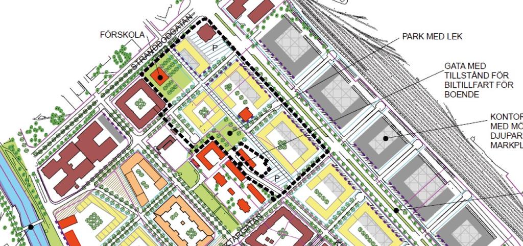 Tidigare ställningstagande Översiktsplan och Innerstadsstrategin 2016 Kungsängen ligger inom den 4 kilometers radie från Resecentrum där översiktsplanen anger att kommunens huvudsakliga tillskott av