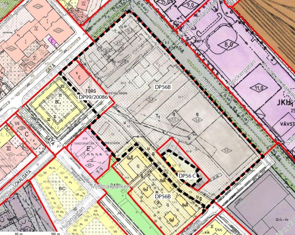 Tomtindelning En tomtindelning, fastställd år 1960, gäller inom fastighet Kungsängen 24:1. Tomtindelningen bestämmer att marken som avsågs nyttjas för kvartersändamål, ska vara uppdelade i två tomter.