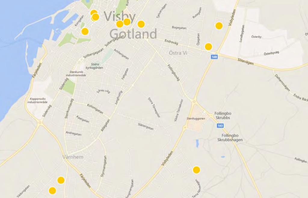 Visby Kasernen 2, Gotlands kommun Nr. Fastighet Adress Kommun Lokalyta, m² Byggår/- omb.år Förv.
