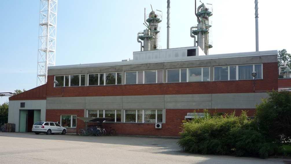 Sida 9 (15) Befintlig bebyggelse i mörkgrått, planerad ny bebyggelse inom Gasverket i orange och planområdets ungefärliga avgränsning markerat med röd linje.