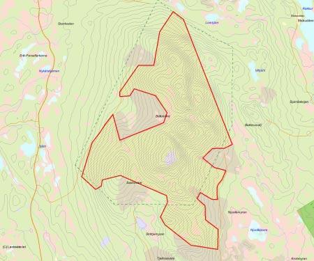 Länsstyrelsens bedömning Bellunåive är till övervägande del täckt av urskog eller urskogsartad skog på över 500 m ö h.