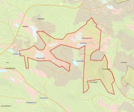 Länsstyrelsens bedömning Granberget-Granbergsmyran är ett relativt stort område med dels urskogsartad skog på Granberget och dels en myr med mycket höga naturvärden.