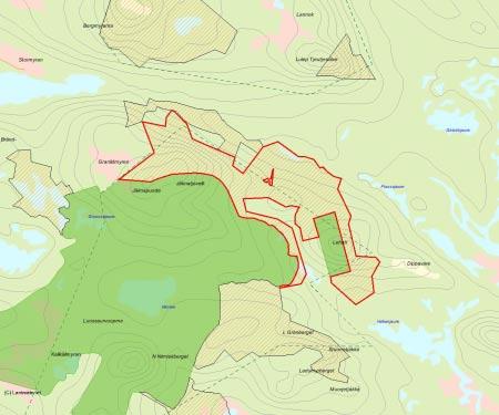 Länsstyrelsens bedömning Jäknatjavelk har höga naturvärden knutna till urskogsartade skogar.