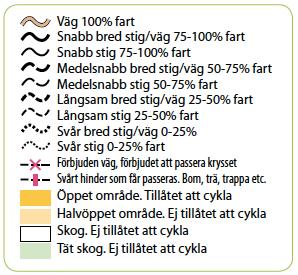 Kartor Samtliga kartor är reviderade under 2017 och utskrivna på plastat papper på laserskrivare. Nedanstående teckenförklaring har använts.