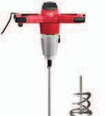 MXE 1200 Blandarmaskin 1200 Watt 1-växlad med 3-stegs hastighetsreglage 0-210/325/530/min 1200 Watt 710 Watt Spännhals Ø 53 mm Max blandarvisp-ø 140 mm Storlek (LxBxH) 405 x 215 x 340 mm (utan