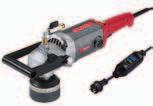 169) LW 802 VR Våtpolermaskin 1800 watt för sten med kontakt för transformator, 130 mm Beställnr. 258.597 Max polerrondell Ø 130 mm 800-2400/min 1800 Watt 1200 Watt 4,3 kg 1 bygelhandtag (263.