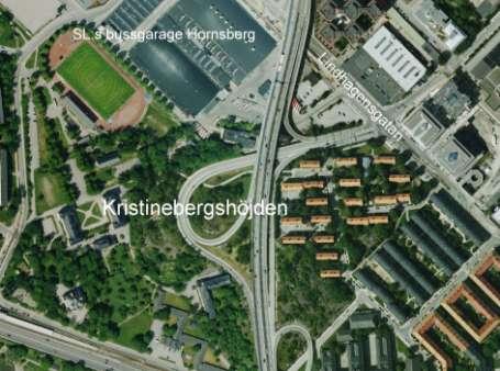 Flygbild över området I augusti 2003 fattade gatu- och fastighetsnämnden (GFN) inriktningsbeslut för Kristinebergshöjden. Samtidigt skedde markanvisning till NCC, Svenska Bostäder samt SISAB.