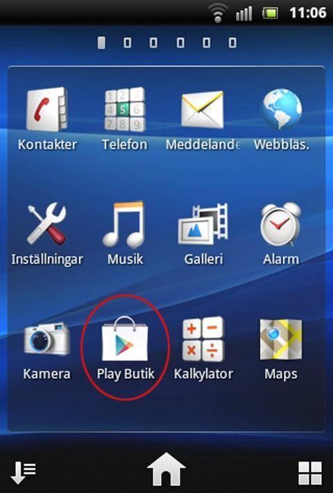 Så hämtar du en app från Google Play 1. Öppna Google Play Det enklaste sättet att hämta appar är att använda Google Play.