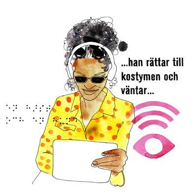 Att läsa Om du ska skicka information till en person med synnedsättning, ta reda på hur hen läser.