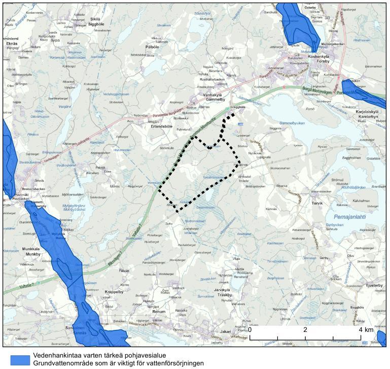 8 Figur 2-4. Grundvattenområden i planområdets omgivning. 2.3.