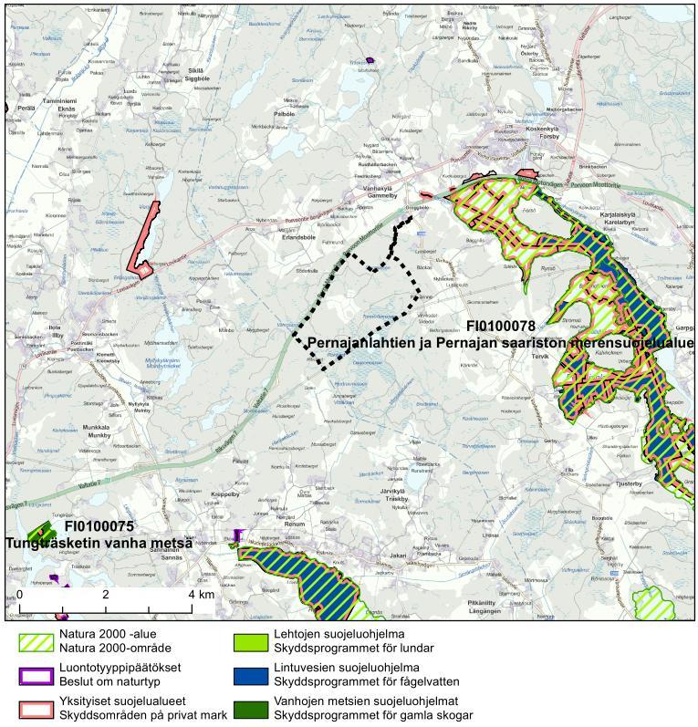 9 Figur 2-5. Naturskyddsområden i näromgivningen. 2.3.