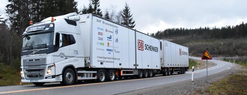 Prestanda prov DUO-trailer 74 ton 2015 Start i 12% backe med 74 ton