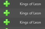 Preset 2 Genererar en lista med de 100 senaste adderade låtarna ur albumserien InTraining Dance.