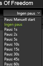 Denna tid löper på oavsett om du byter spellista under passet, den avser alltså hela passets längt och är inte relaterad till en viss spellista.